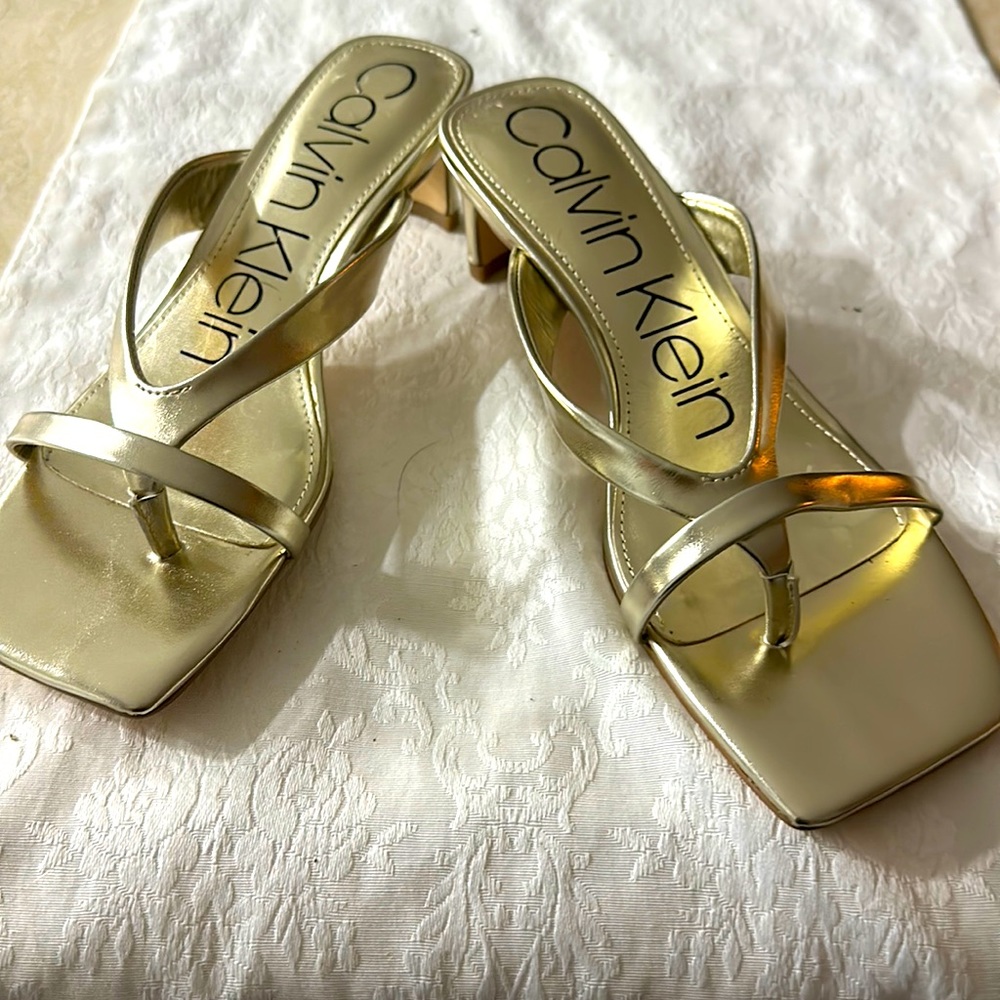 Women gold sandals